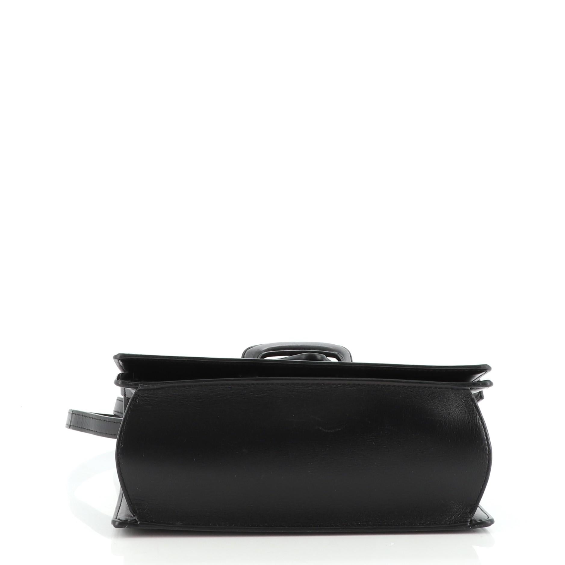 Black Loewe Barcelona Shoulder Bag Leather Medium