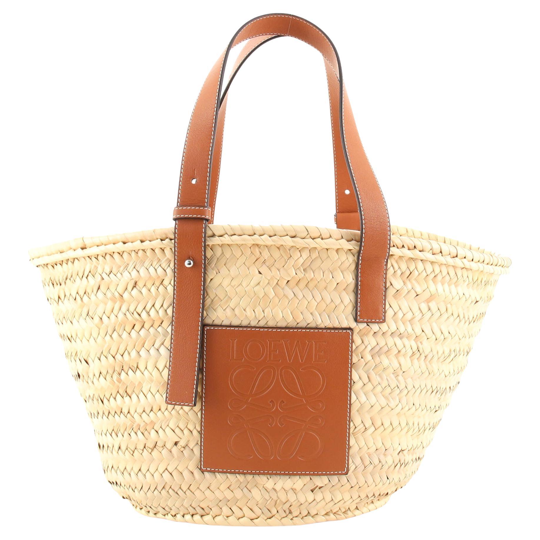 Loewe Basket Tote Raffia Medium