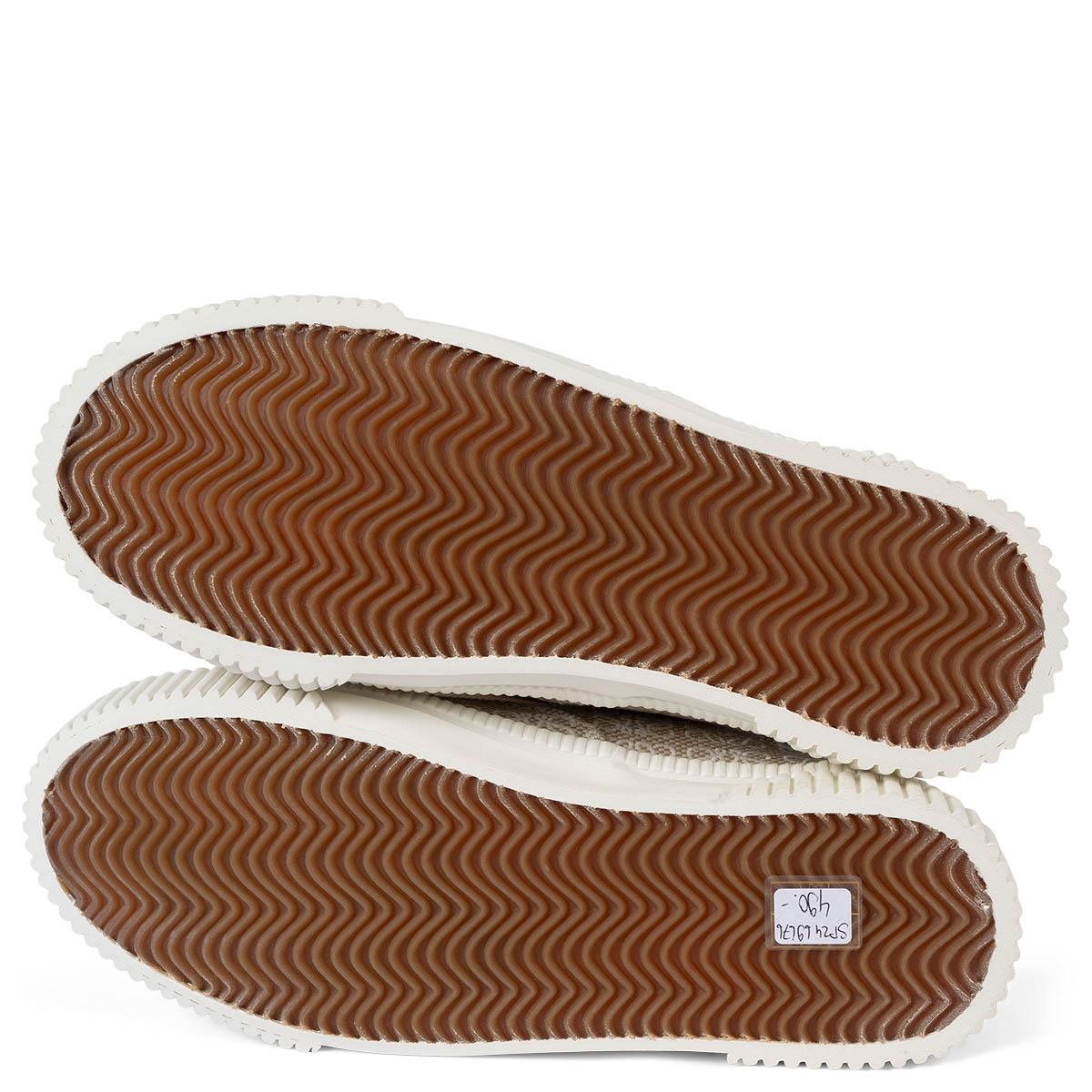 LOEWE beige Canvas ANAGRAM Niedriges Oberteil Turnschuhe 39 Größe 38,5 aus Segeltuch im Angebot 2
