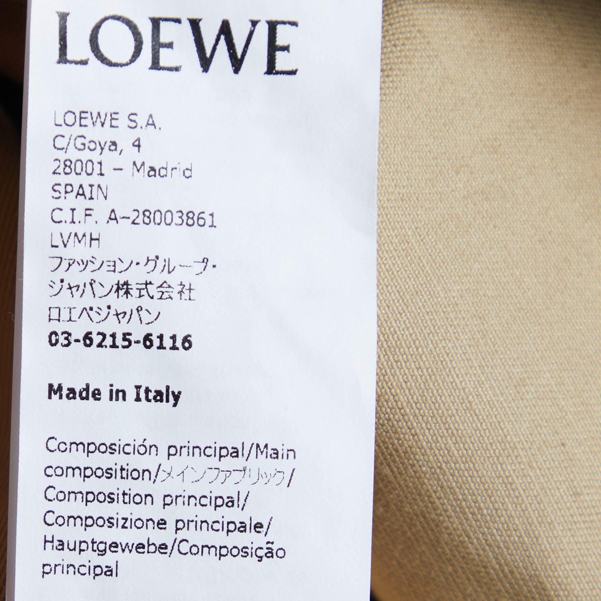 Loewe Beigefarbener Militärmantel aus Baumwolle und Leinen L Damen im Angebot