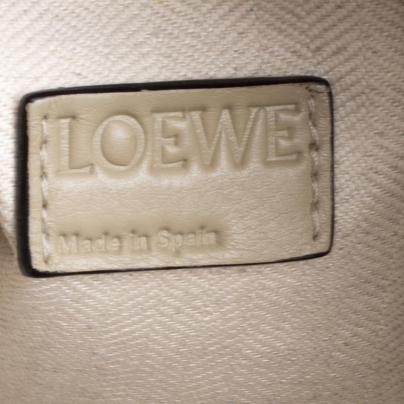 Loewe Beige Leather Flamenco Knot Hobo 1