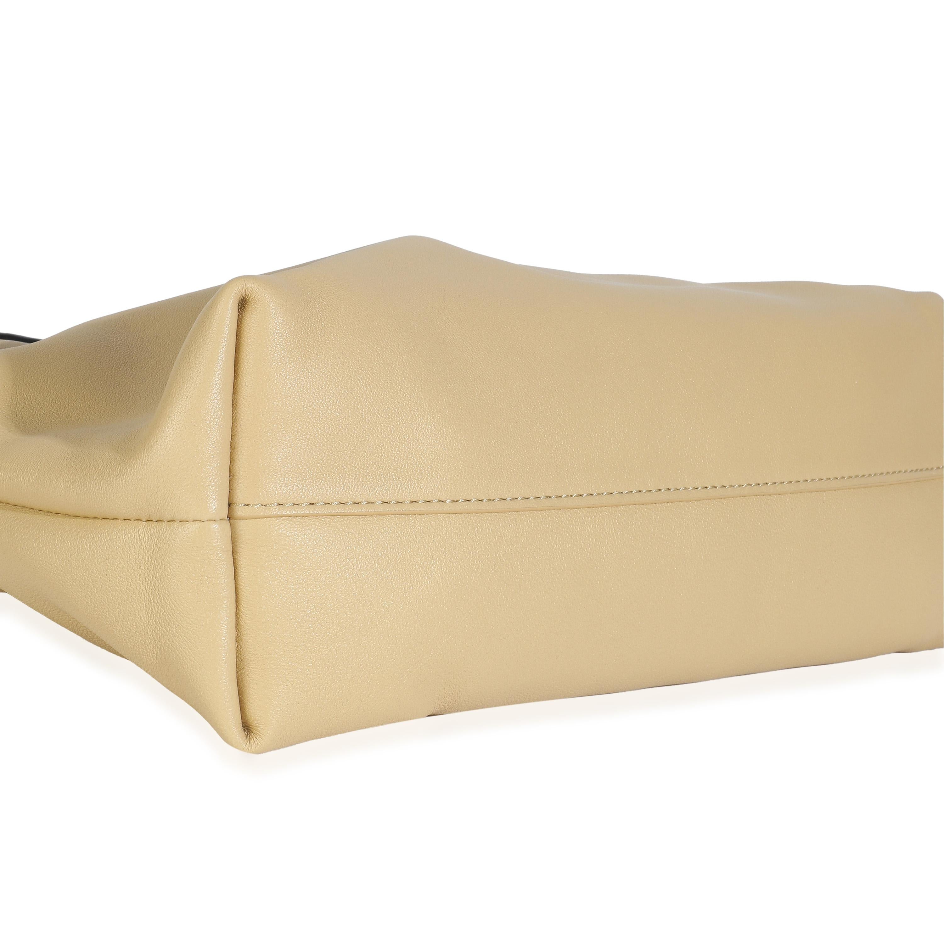 Loewe Beige Mellow Nappa Donut Chain Medium Flamenco Purse en vente 1