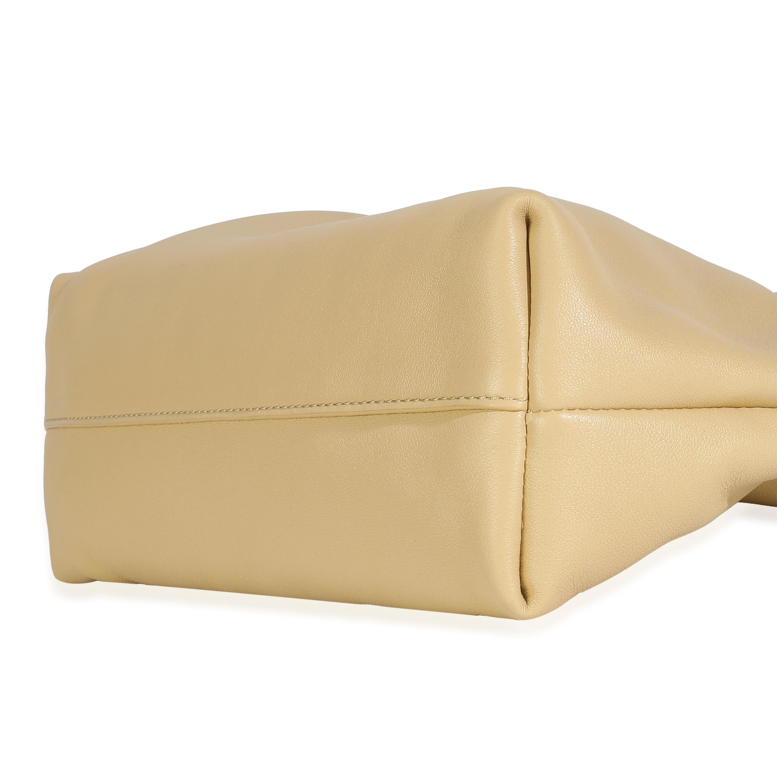 Loewe Beige Mellow Nappa Donut Chain Medium Flamenco Purse en vente 3