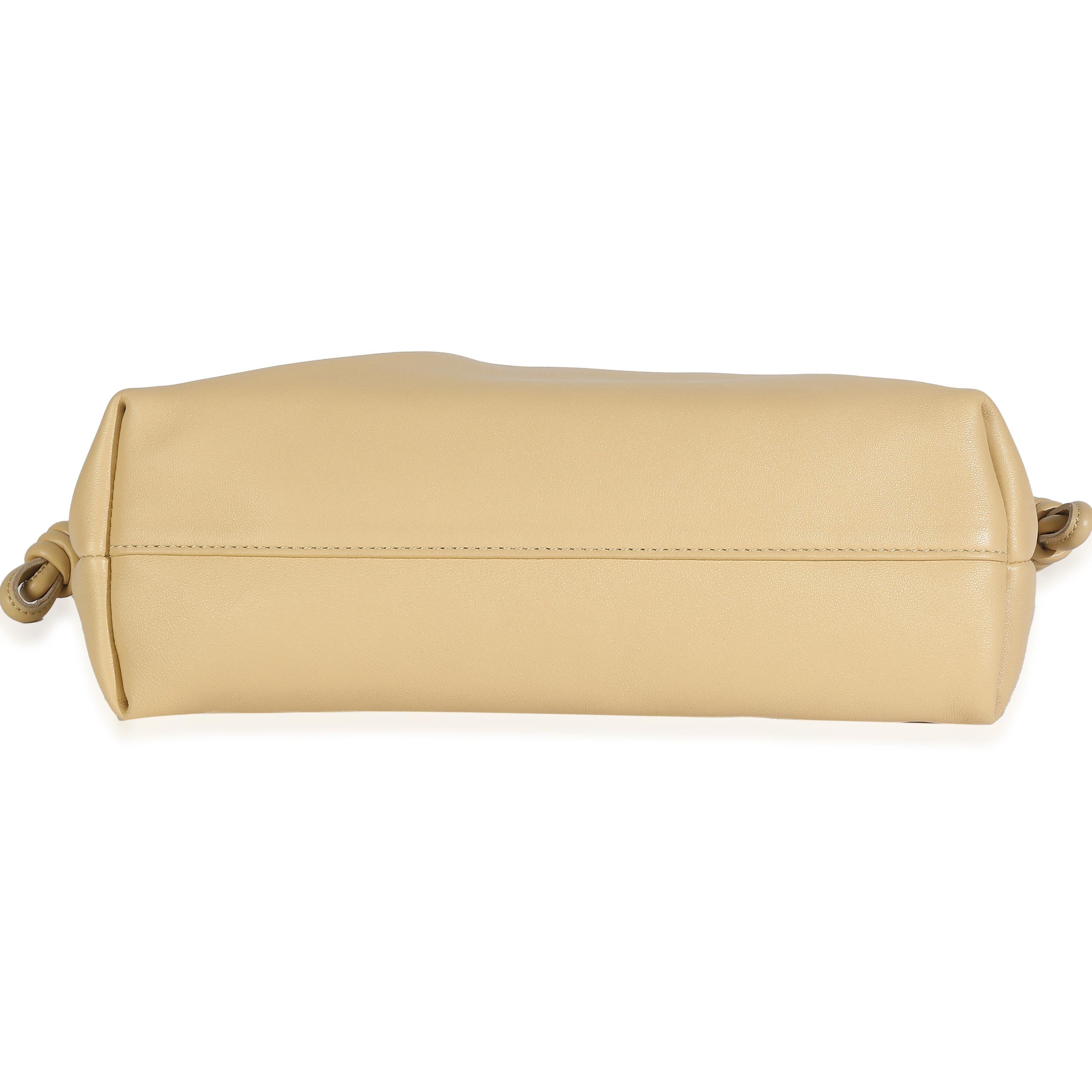 Loewe Beige Mellow Nappa Donut Chain Medium Flamenco Purse en vente 4