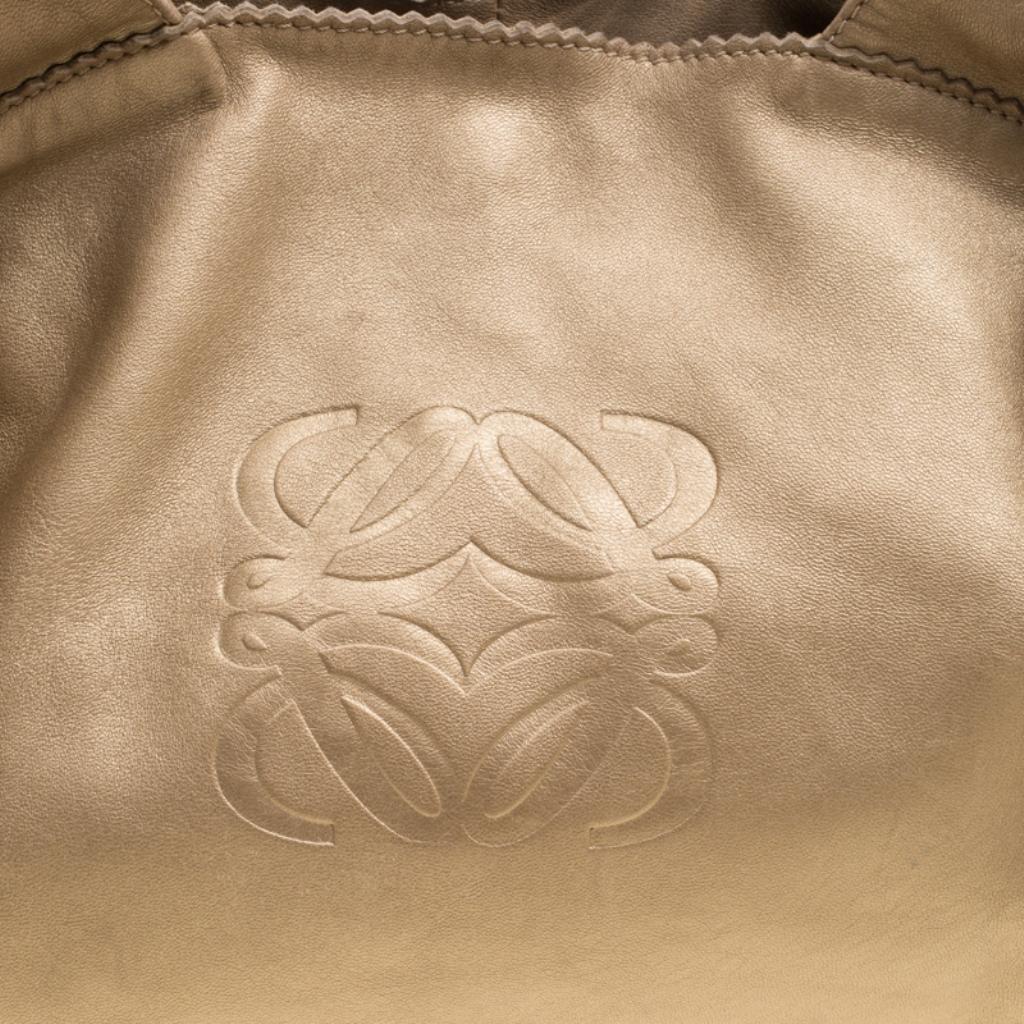 Loewe Beige Nappa Leather Aire Hobo 6
