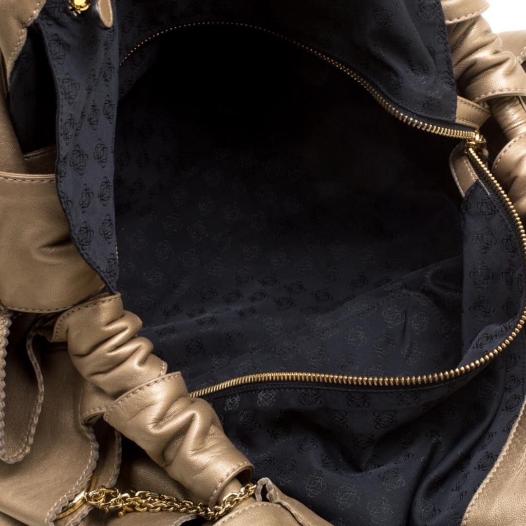 Loewe Beige Nappa Leather Aire Hobo 5