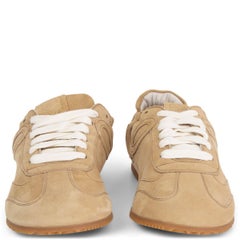 LOEWE beige suede BALLET RUNNER Low Top Sneakers Shoes 36