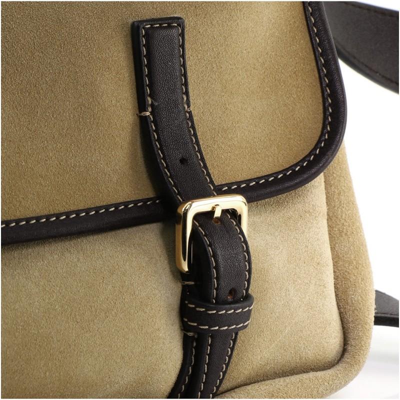 Loewe Belted Messenger Bag Suede and Leather Large 5