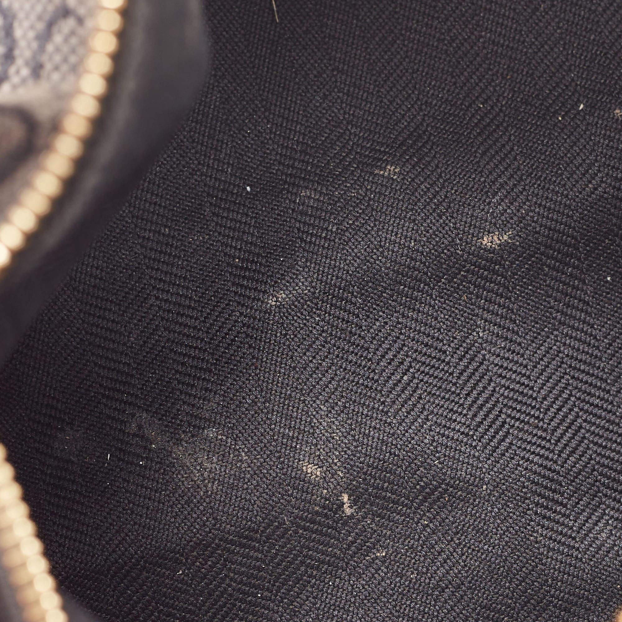 Loewe Black Anagram Jacquard and Leather Cubi Baguette Bag 7