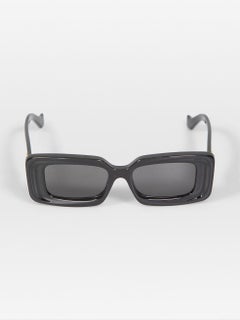 Loewe Black Anagram Rectangle Sunglasses
