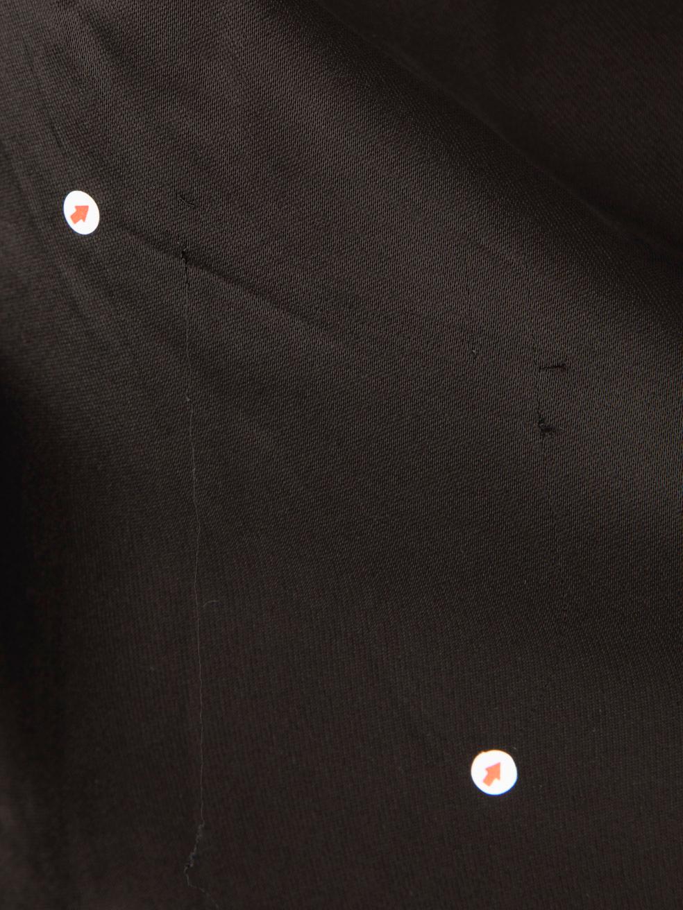 Loewe Black & Brown Leather Trim Trousers Size XXS For Sale 1