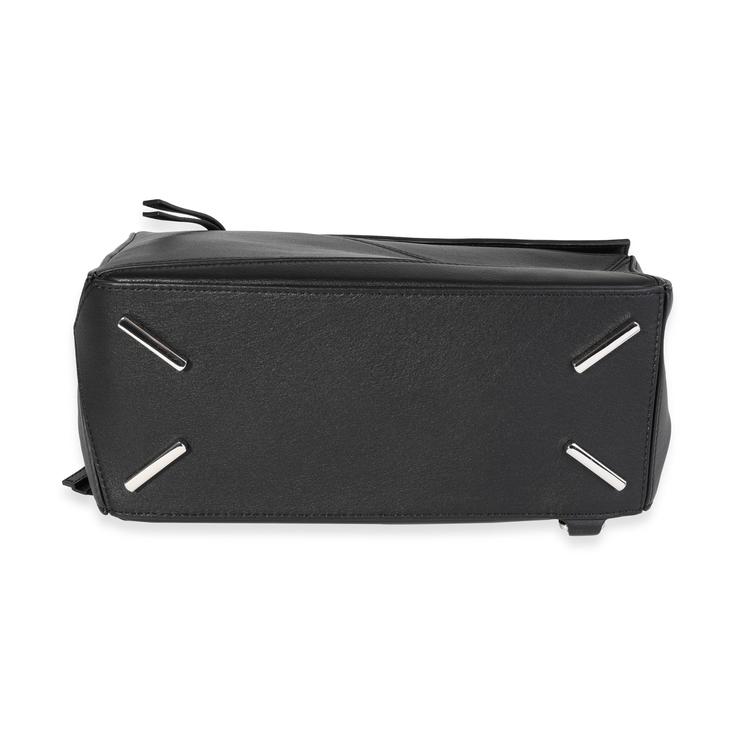 Loewe Medium Puzzle-Tasche aus schwarzem Kalbsleder 2