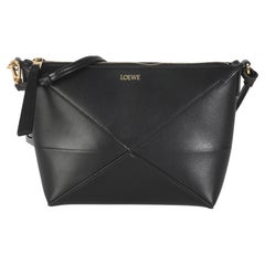 Loewe Black Calfskin Puzzle Fold Pouch