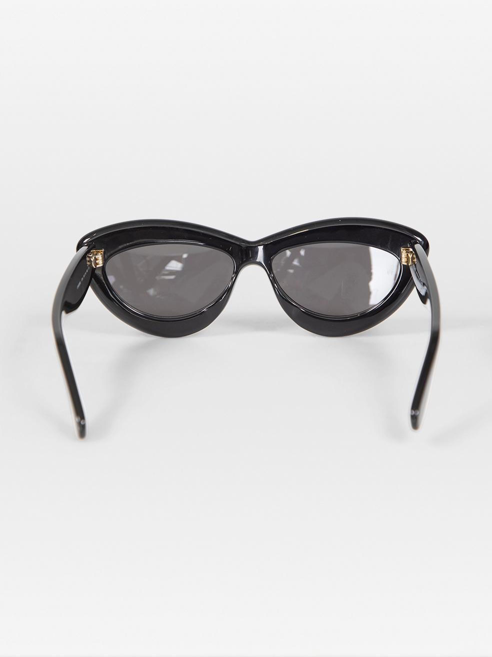 Women's Loewe Black Cat Eye Tinted Oversized Sunglasses For Sale