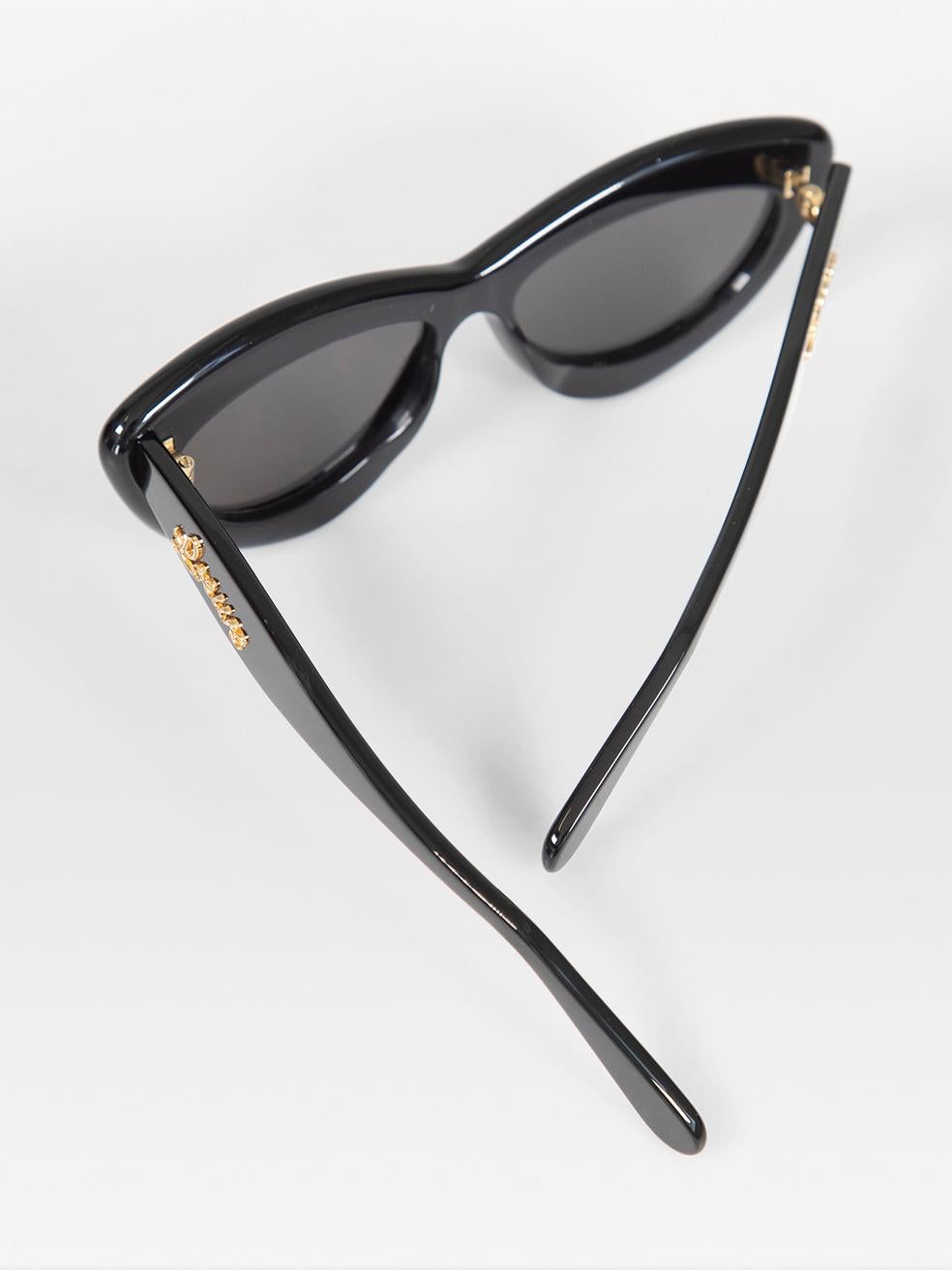 Loewe Black Cat Eye Tinted Oversized Sunglasses For Sale 3