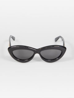 Loewe Black Cat Eye Tinted Oversized Sunglasses