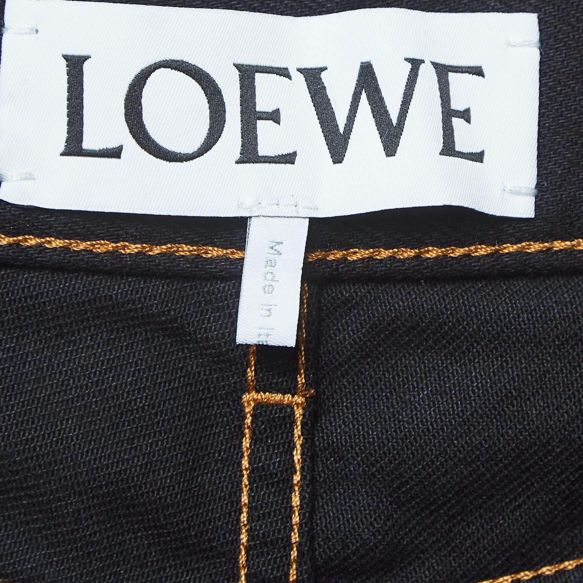 Loewe Black Denim Anagram Pocket Jeans M 1