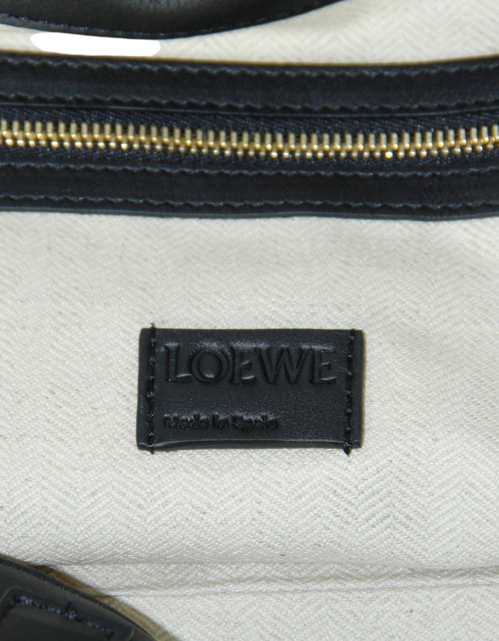 Loewe Black Flamenco Large Clutch Bag in Napa Leather w. Blind Embossed Anagram 3