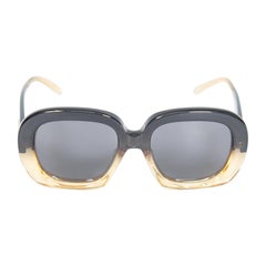 Loewe Black & Gold Curvy Square Sunglasses