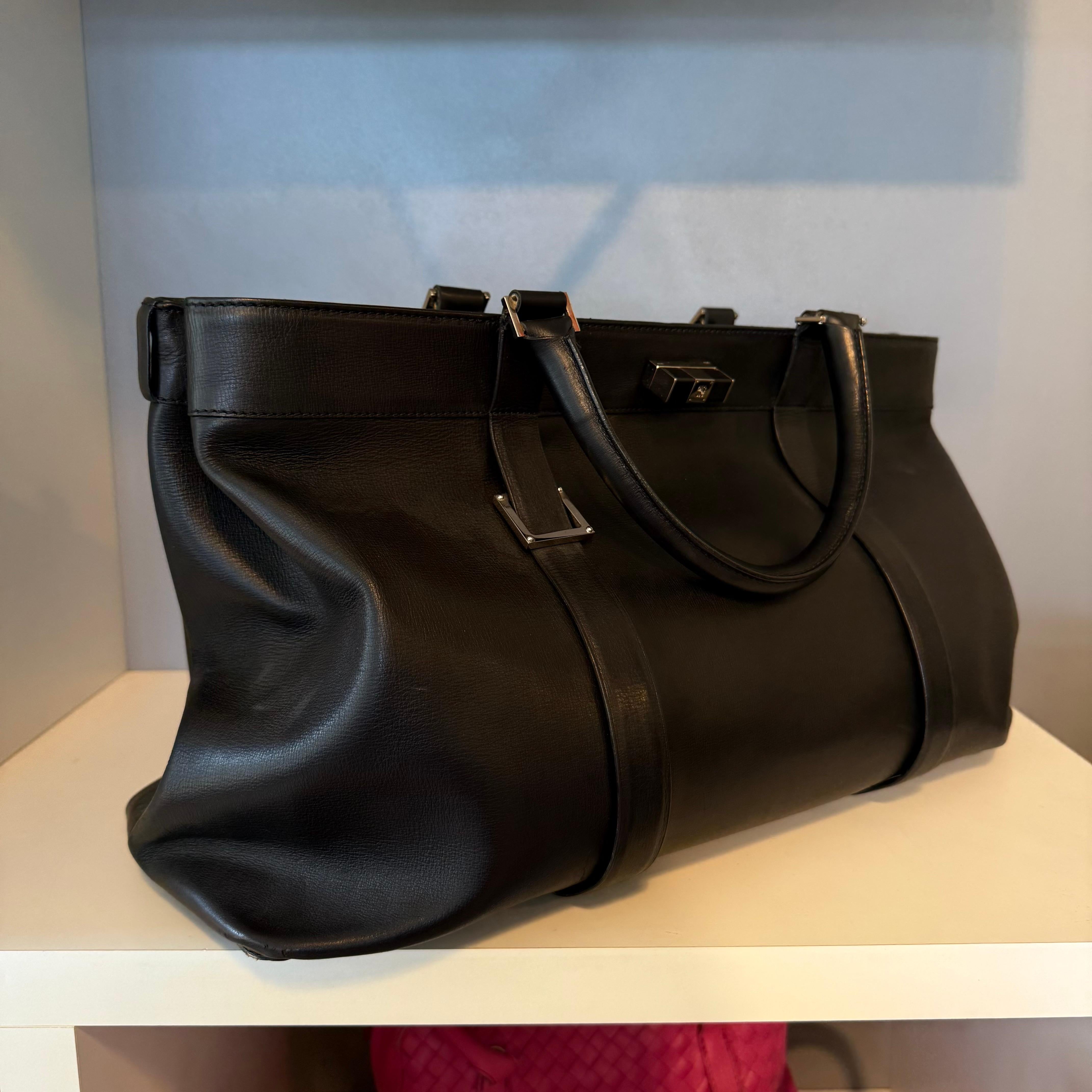 Bolso de piel negro Loewe Negro en venta