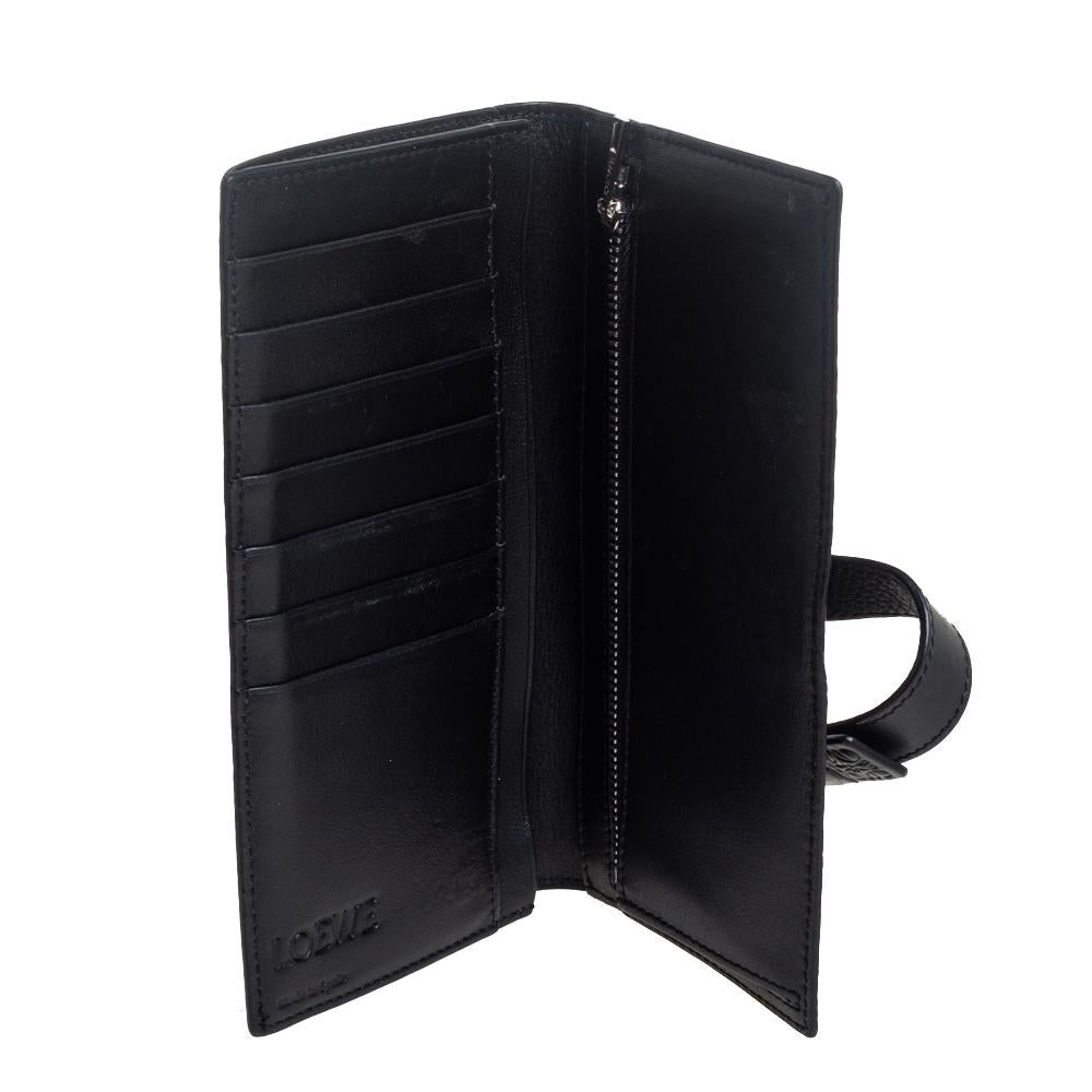 Loewe Black Leather Continental Wallet 5