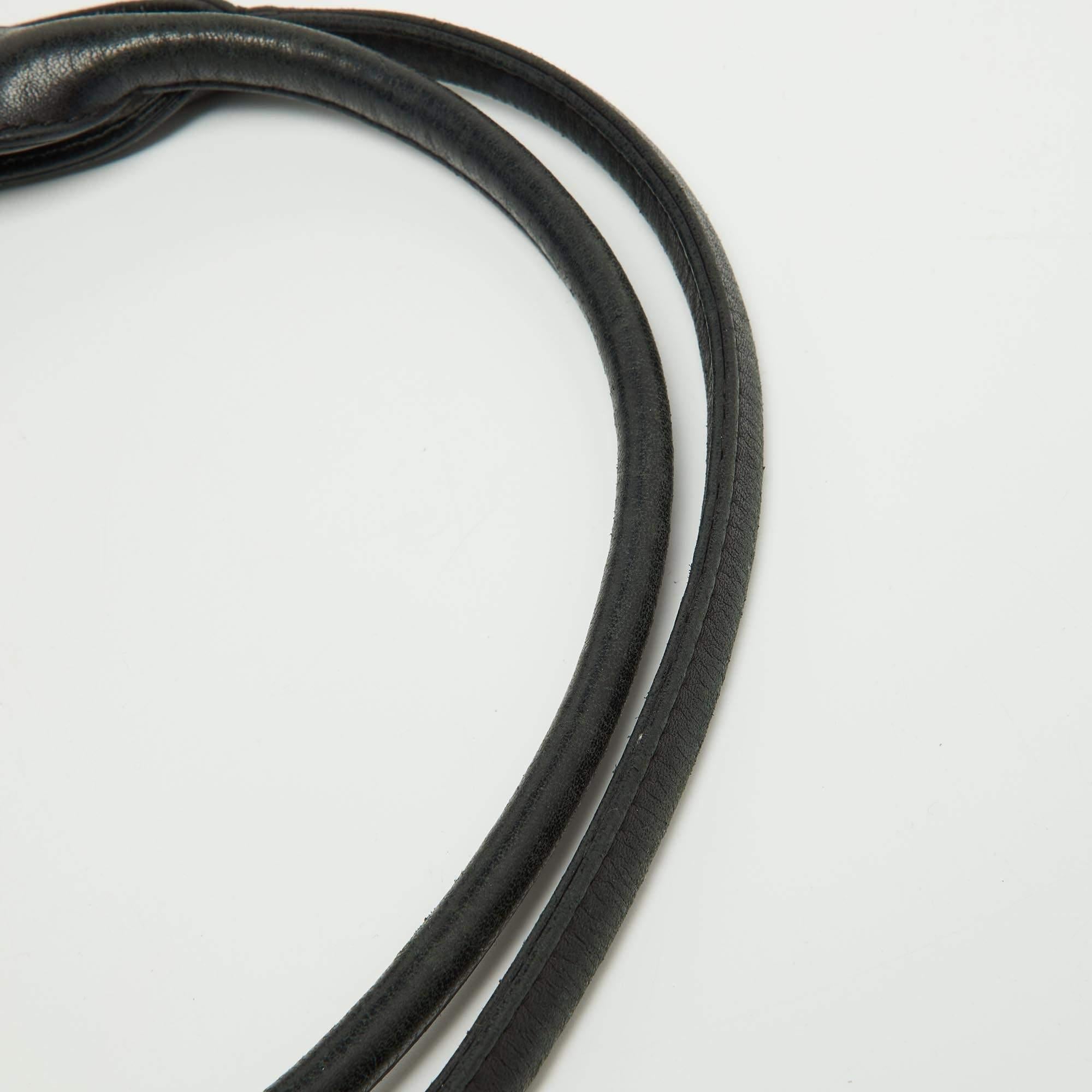 Loewe Black Leather Drawstring Hobo For Sale 3