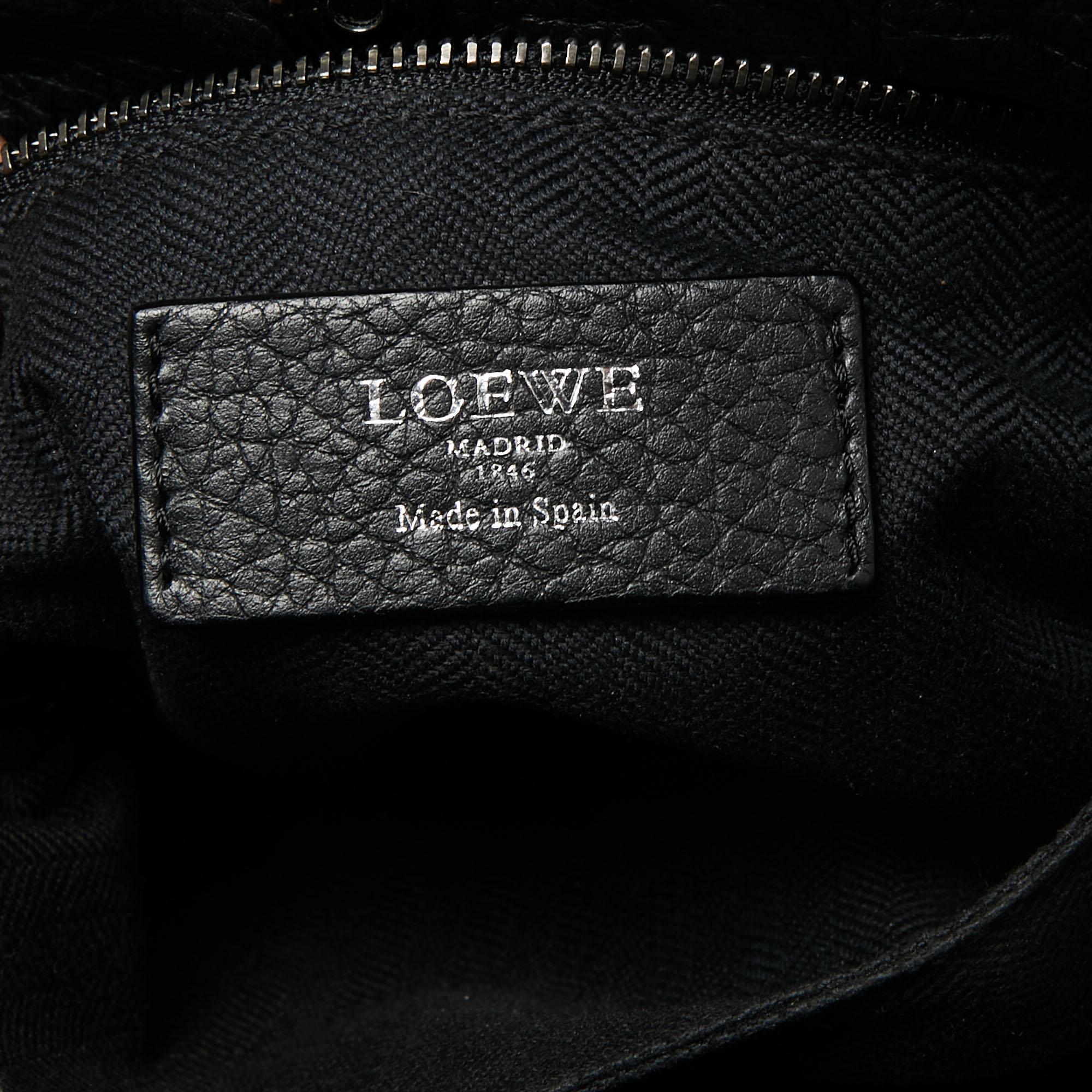 Loewe Black Leather Flamenco Crossbody Bag 6
