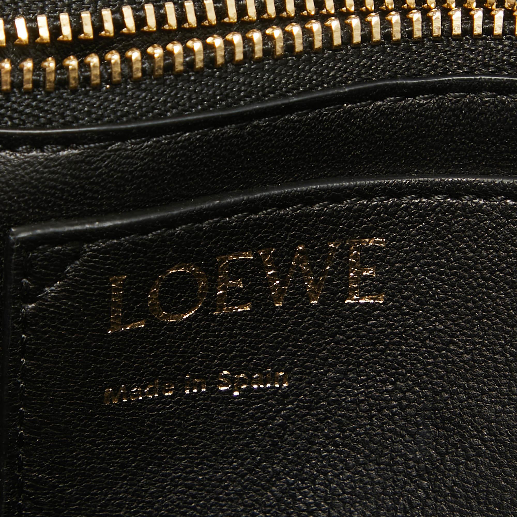 Loewe Black Leather Goya Puffer Shoulder Bag 4