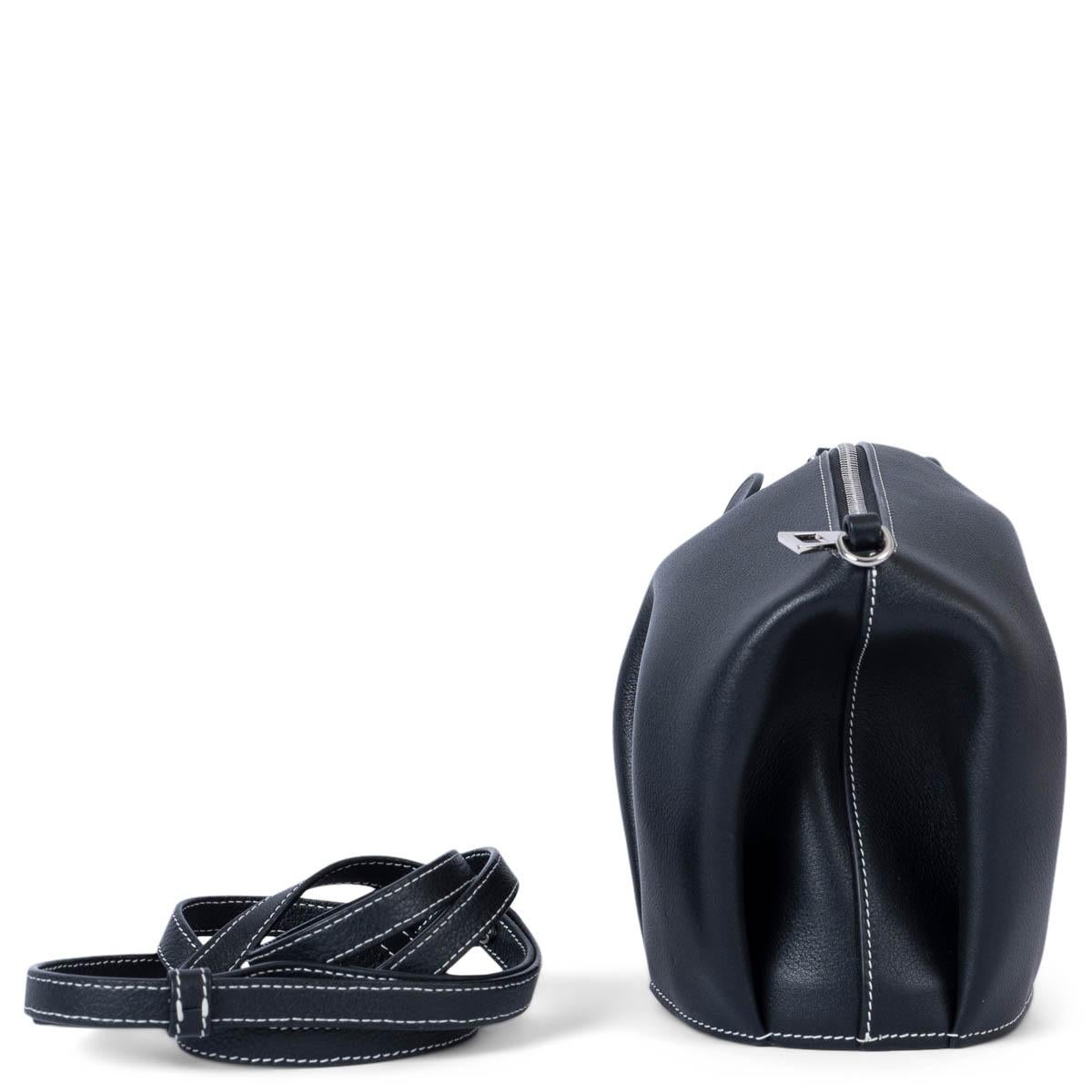 Black LOEWE black leather MINI ELEPHANT Crossbody Bag