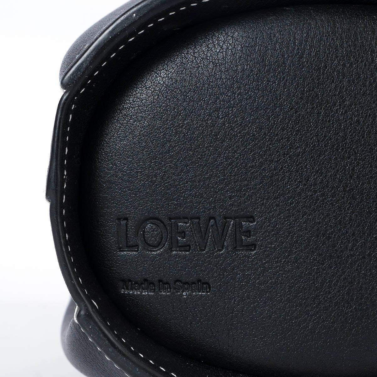 LOEWE black leather MINI ELEPHANT Crossbody Bag 1