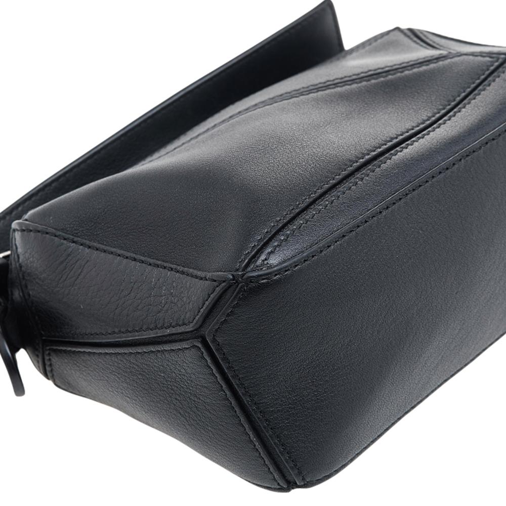 Loewe Black Leather Mini Puzzle Shoulder Bag 3