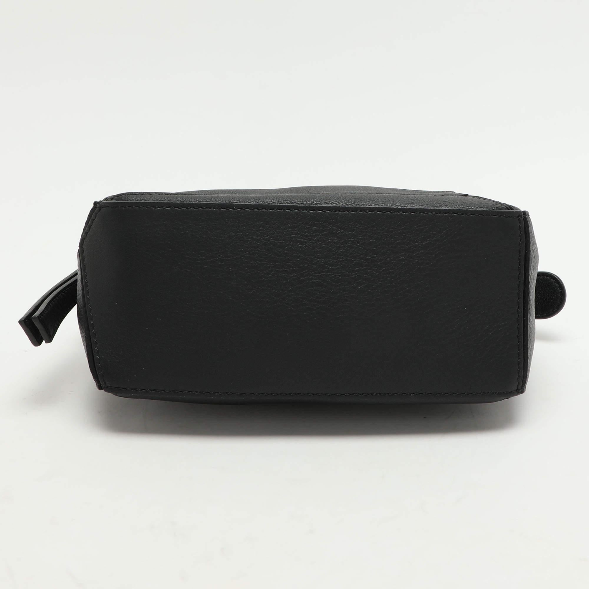 Loewe Black Leather Mini Puzzle Shoulder Bag 3
