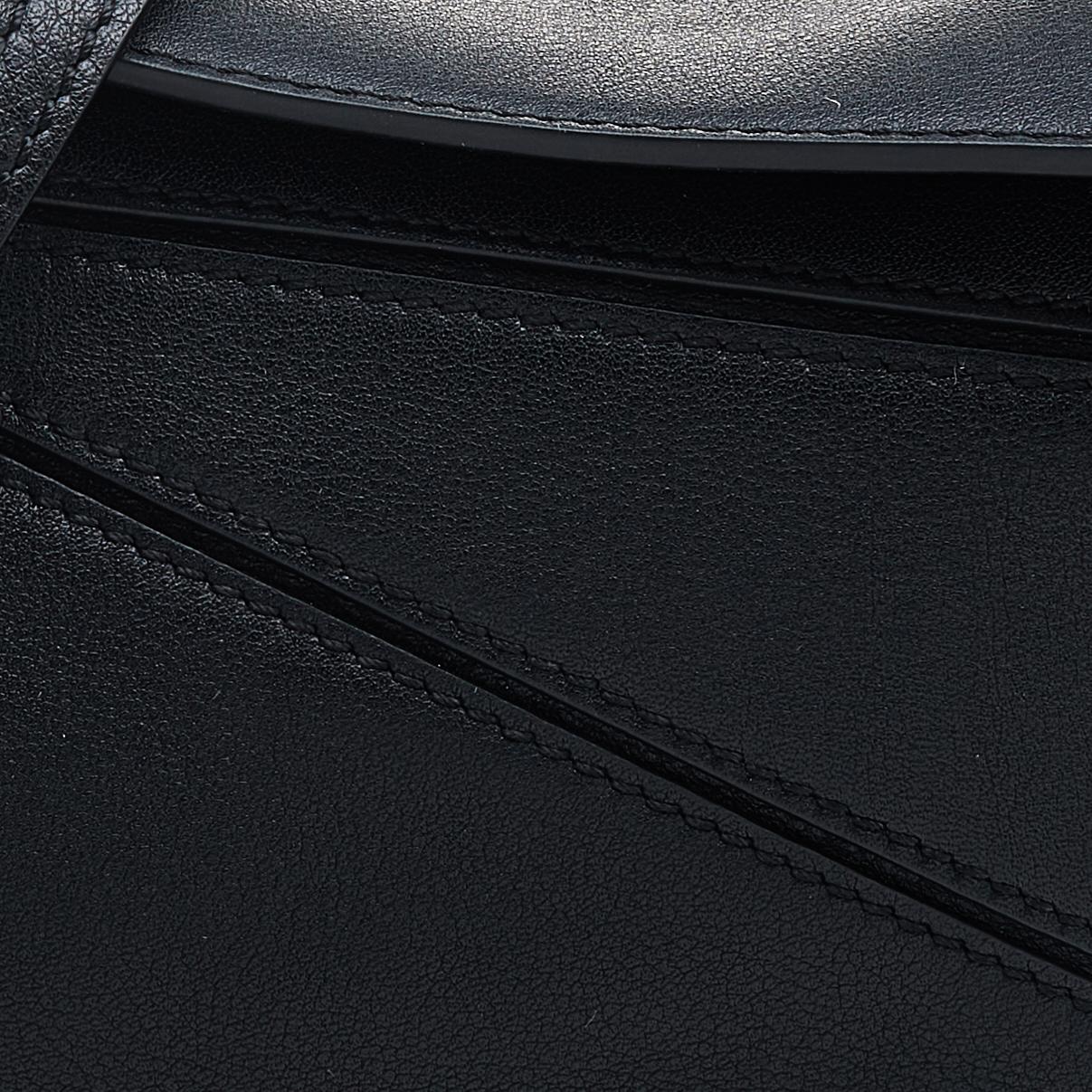 Loewe Black Leather Mini Puzzle Shoulder Bag 1