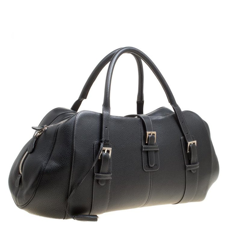 Loewe Black Leather Senda 3 Weekender Bag For Sale at 1stDibs | loewe ...