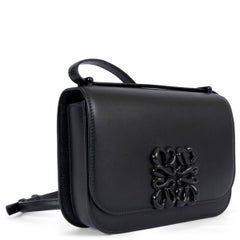 LOEWE black leather SMALL GOYA Shoulder Bag LIMITED EDITION