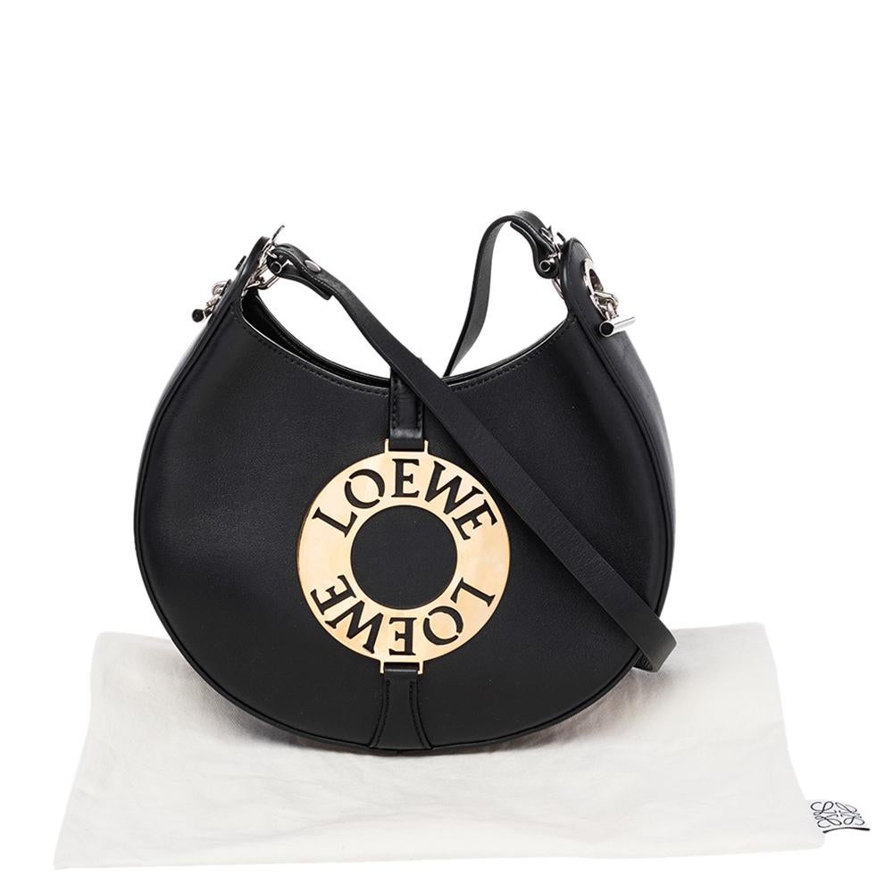 Loewe Black Leather Small Joyce Shoulder Bag 6