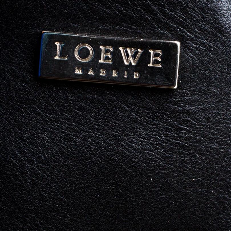 Loewe Black Leather Zipper Tote 2