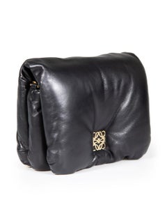 Loewe Black Nappa Leather Puffer Goya Shoulder Bag