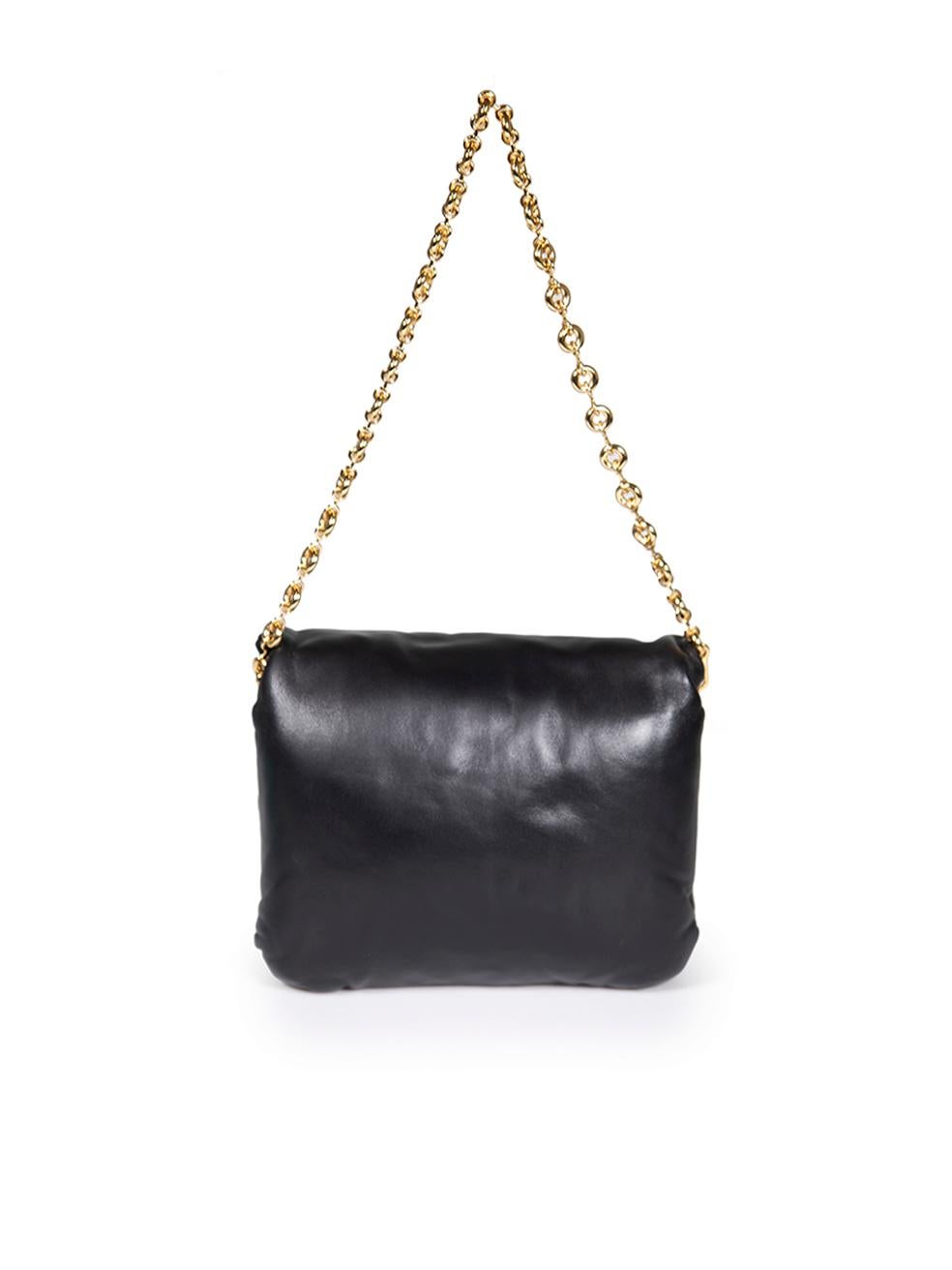 Loewe Black Nappa Leather Puffer Goya Shoulder Bag In New Condition For Sale In London, GB