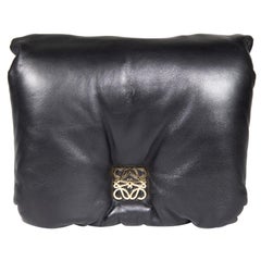 Loewe Black Nappa Leather Puffer Goya Shoulder Bag