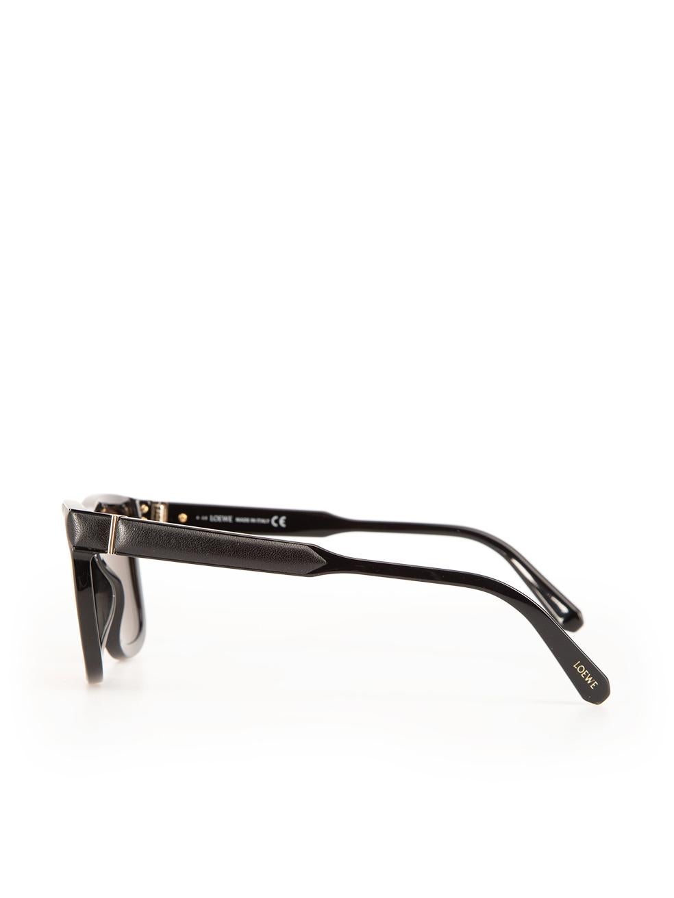 Women's Loewe Black & Red Mirrored Square Sunglasses