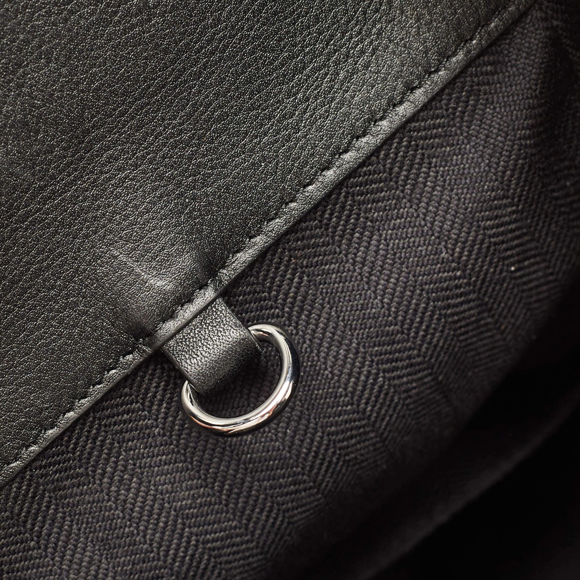 Loewe Black/Red Tartan Wool and Leather Medium Hammock Shoulder Bag 4