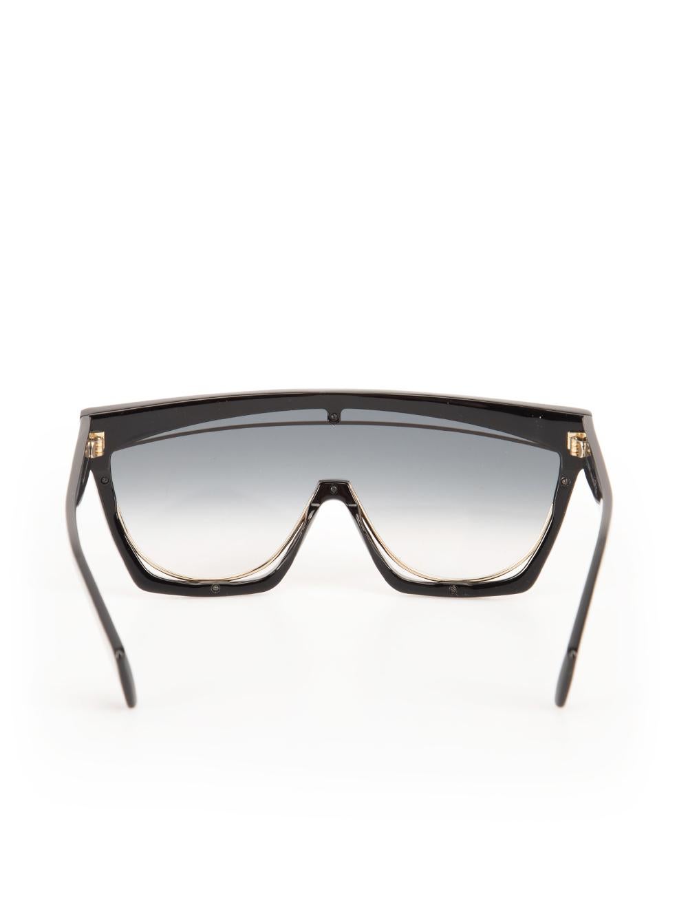 Women's Loewe Black Shield Gradient Sunglasses