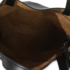Loewe Black Shiny Calfskin Mini Puzzle Fold Tote
