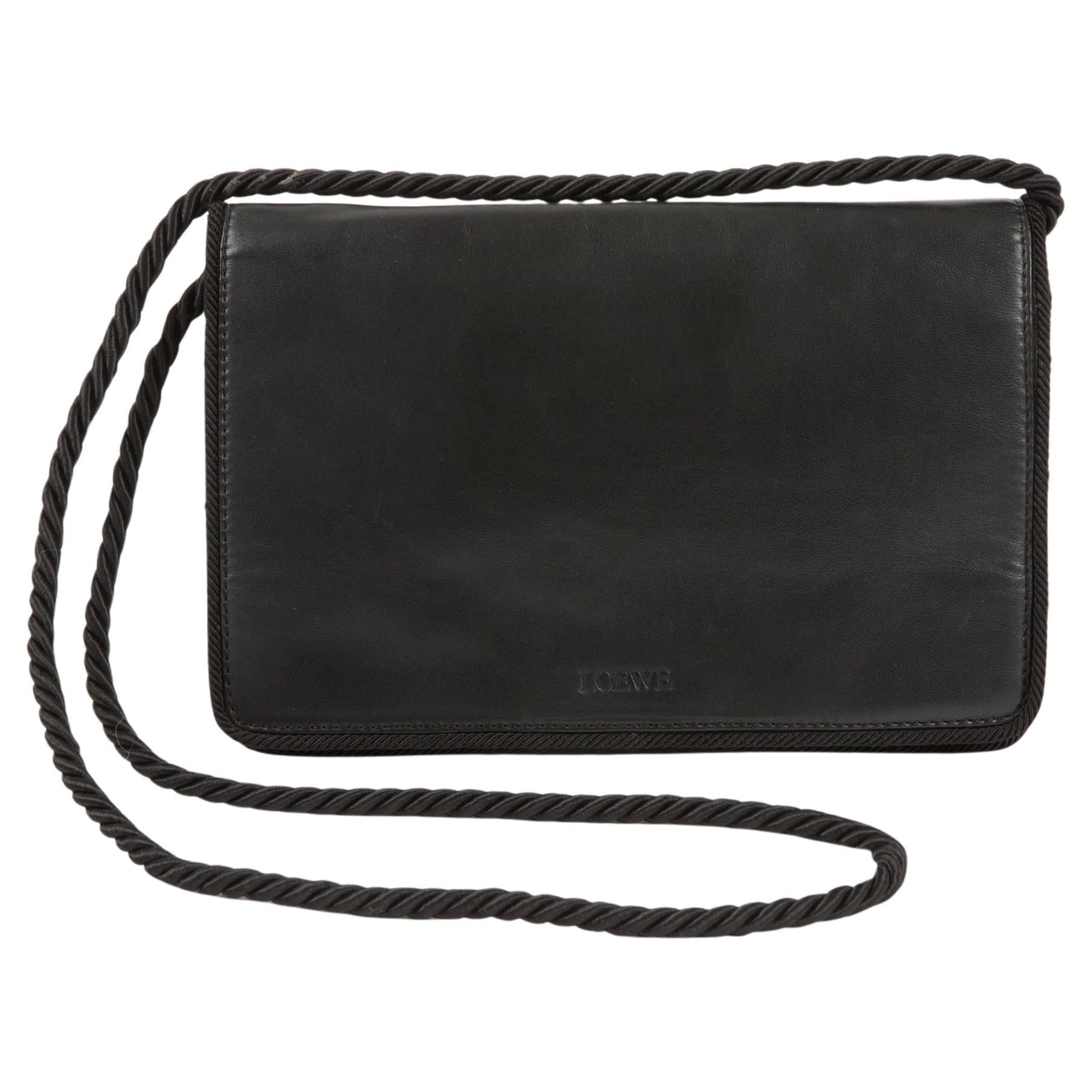 Loewe Black Soft Leather Shoulder Bag
