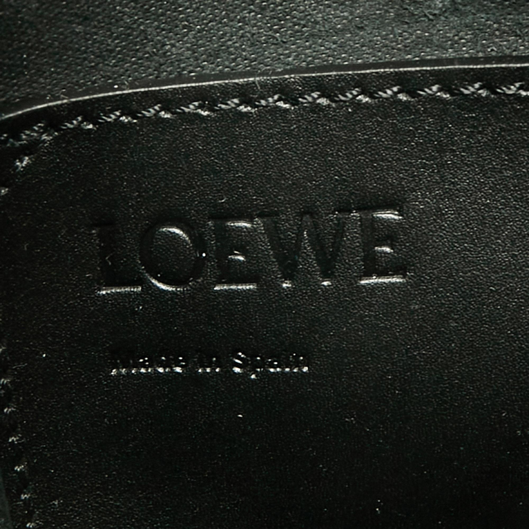 Loewe Black/Tan Leather Balloon Drawstring Bucket Bag 6