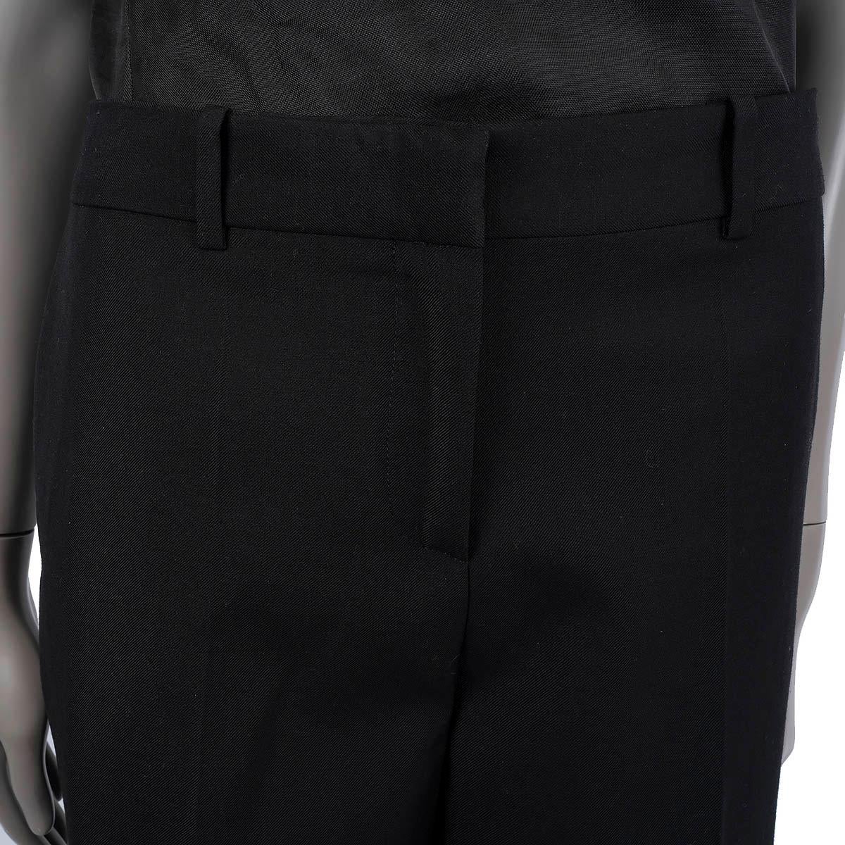 Women's LOEWE black wool CLASSIC Dress Pants 42 M For Sale