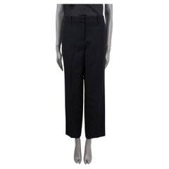 LOEWE black wool CLASSIC Dress Pants 42 M
