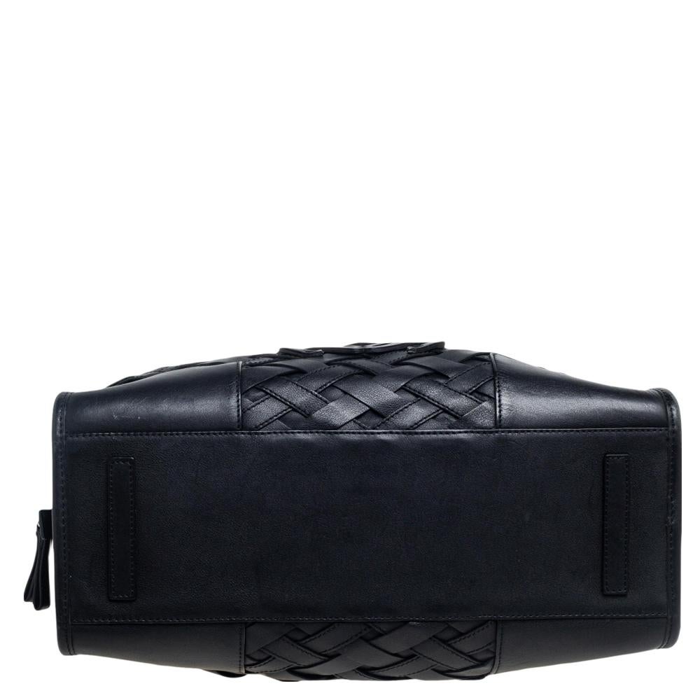 Loewe Black Woven Leather Amazona Bag 4