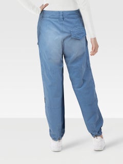 Loewe Blue Cuffed Ankle Cargo Trousers Size S